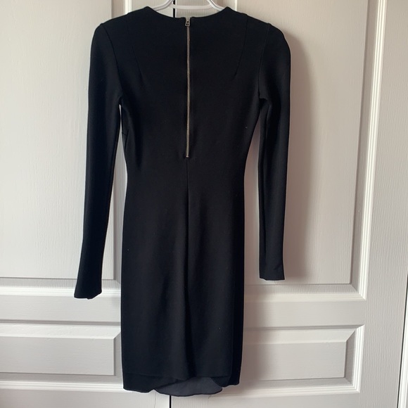Aritzia Wilfred Black Vegan Leather Mini Dress - Picture 2 of 4